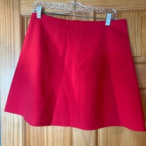 J. Crew Red Crepe Women's Skirt